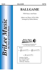 Ballgame TTB choral sheet music cover